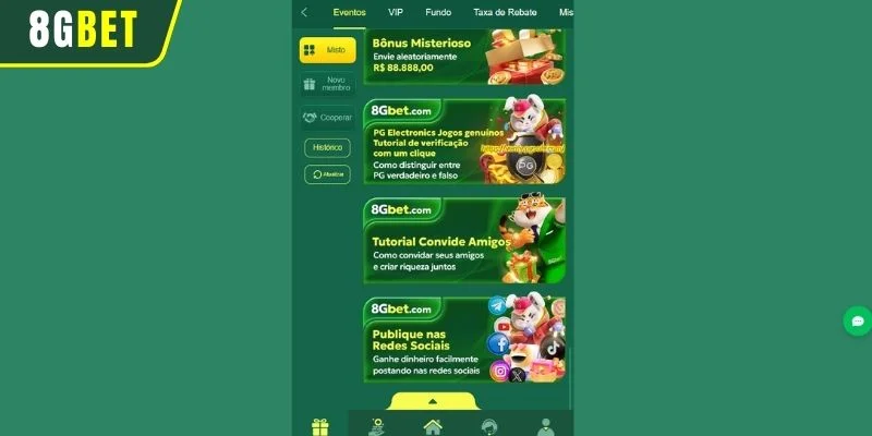 Como Ativar as Promoções no Cassino 8GBET?