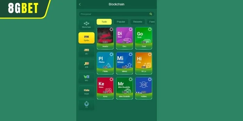Os Jogos Mais Populares na 8GBET Blockchain