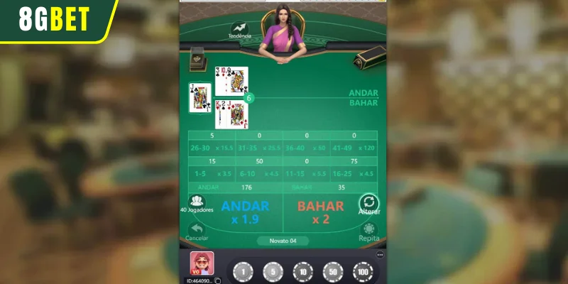 Segredos para ganhar muito no Andar Bahar 8GBET